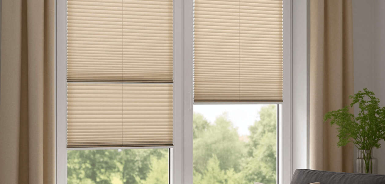 Jakie plisy do salonu z szarą sofą?